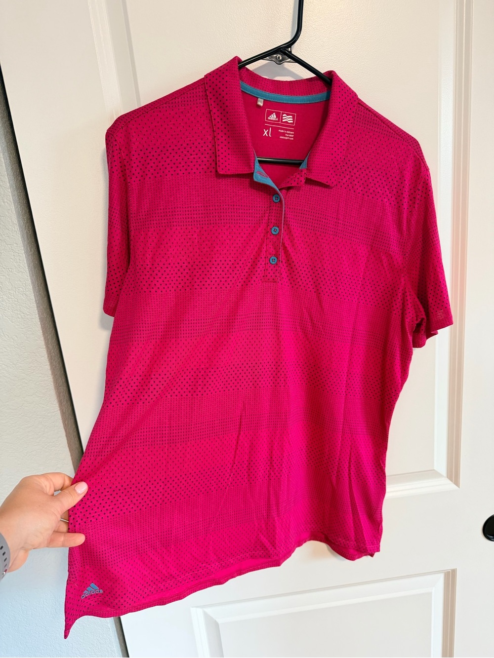 Adidas Woman’s Magenta Polo Golf Shirt